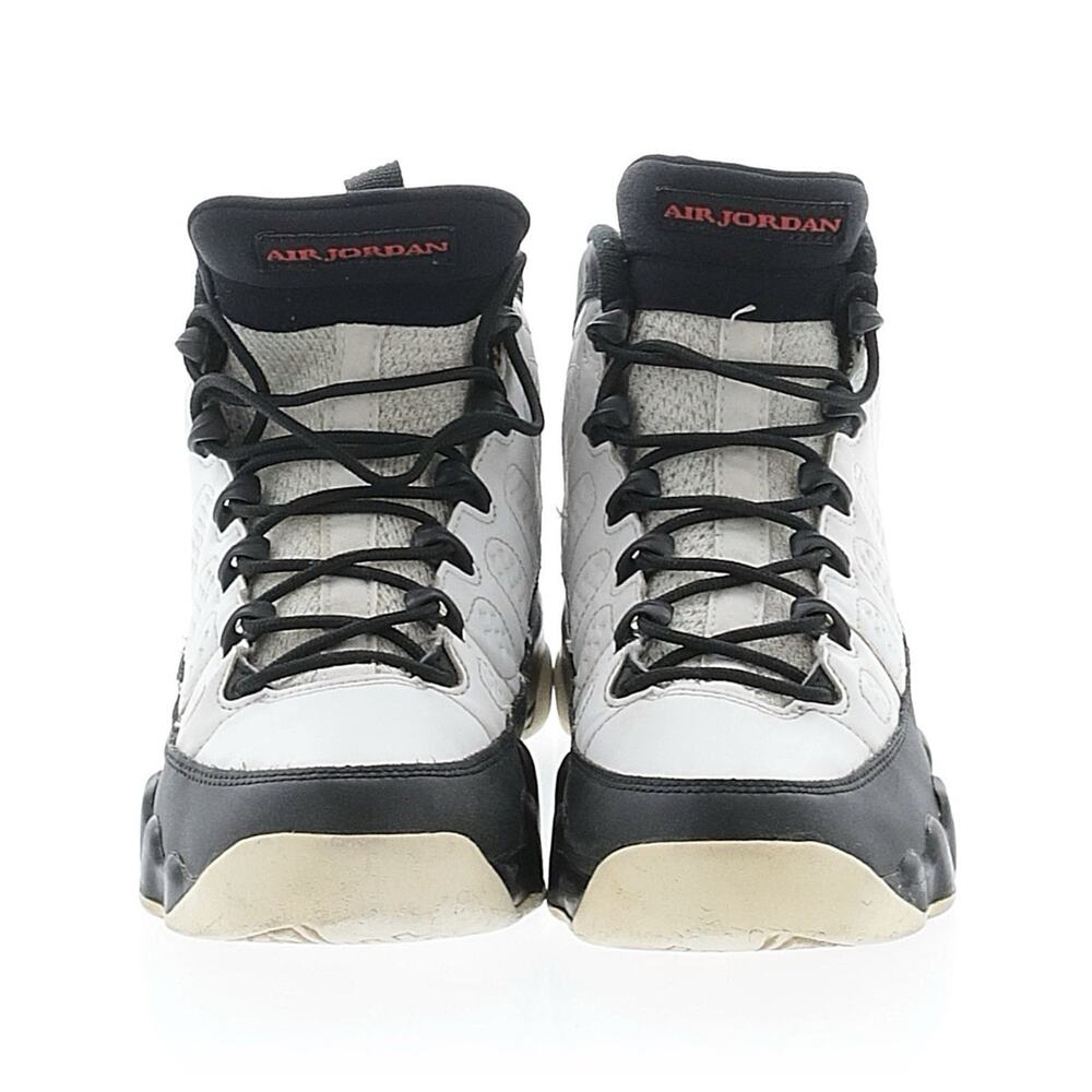 Nike Air Jordan 9 Retro GS Mid White Black Red Youth/Men Size 7 Leather Sneakers - Picture 3 of 3